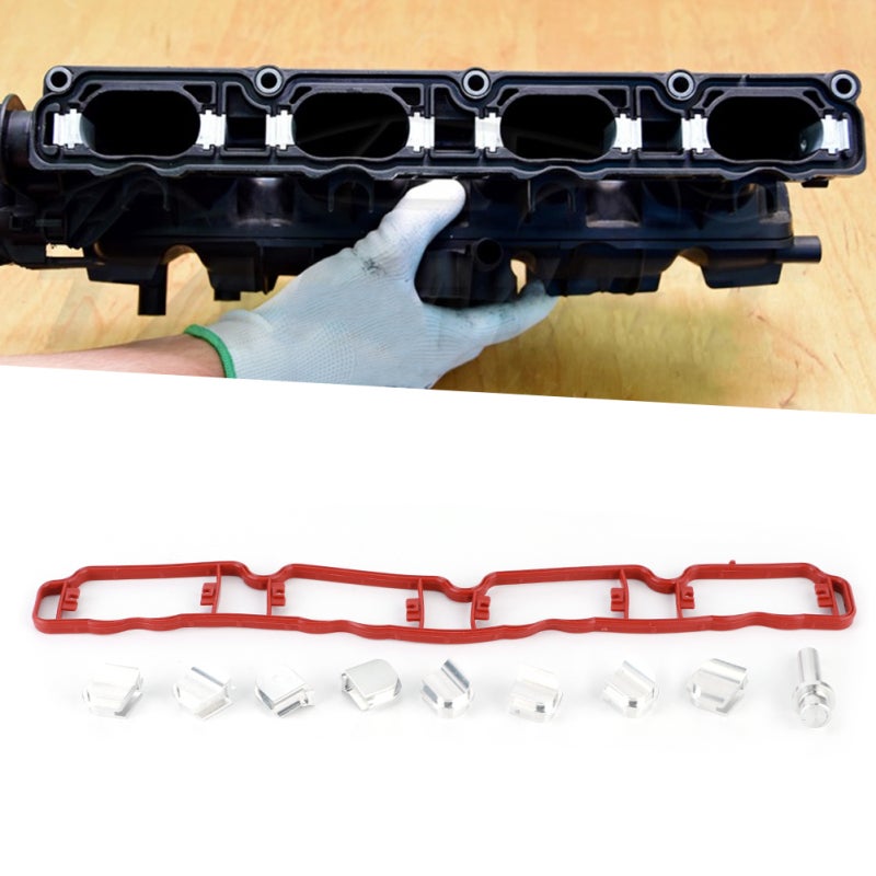 Intake Manifold Delete CNC Billet Aluminium Inlet Manifold Blanks Kit - Improve Airflow Swirl Flap Removal for Car Engines - Image 5
