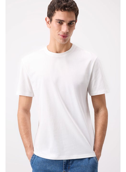 Man New Regular Fit Crew Neck Basic Short Sleeve T