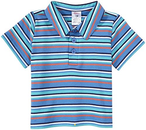 Zutano Multi Stripe Polo (Baby) - Periwinkle-18 Months - Image 5
