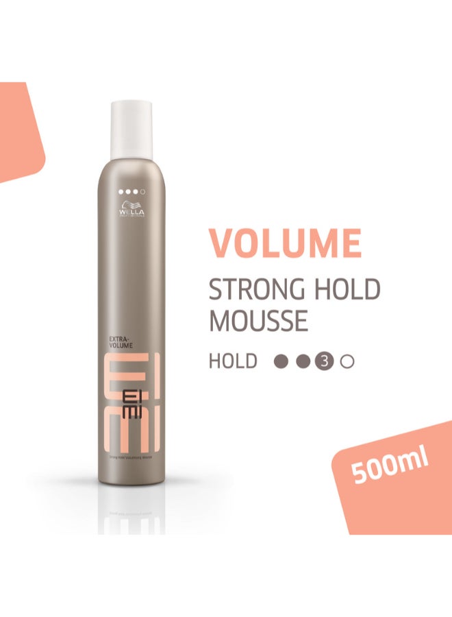 Wella Professionals Eimi Extra Volume Mousse - Strong Hold Volumizing Mousse To Create Bodified Styles With High Volume (500 Ml) - Image 2
