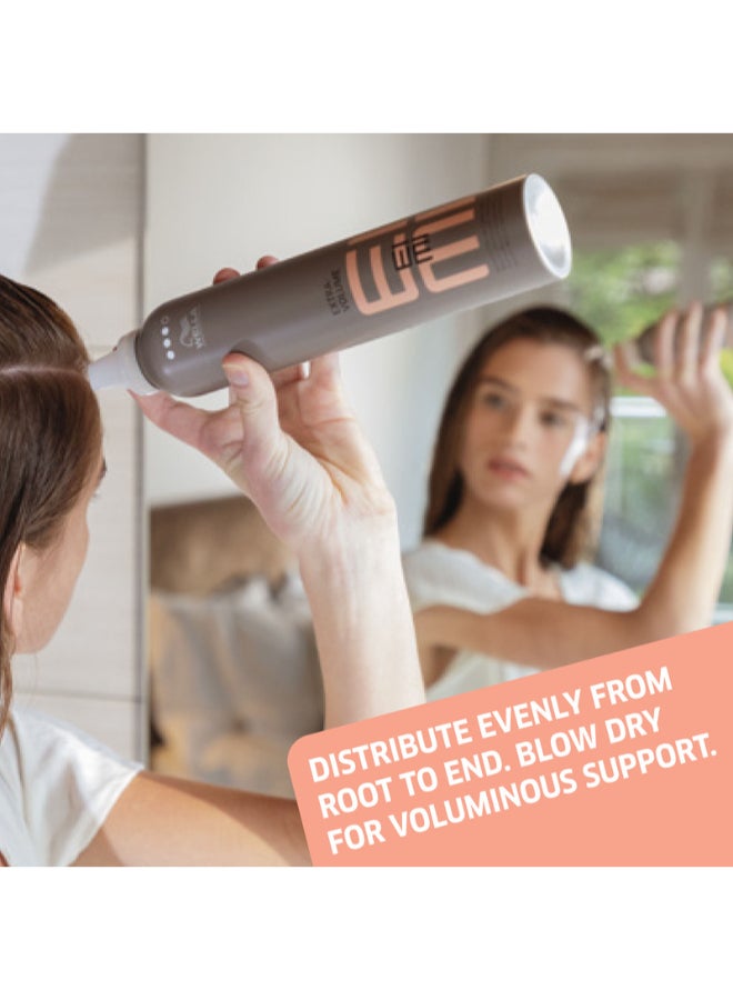 Wella Professionals Eimi Extra Volume Mousse - Strong Hold Volumizing Mousse To Create Bodified Styles With High Volume (500 Ml) - Image 5