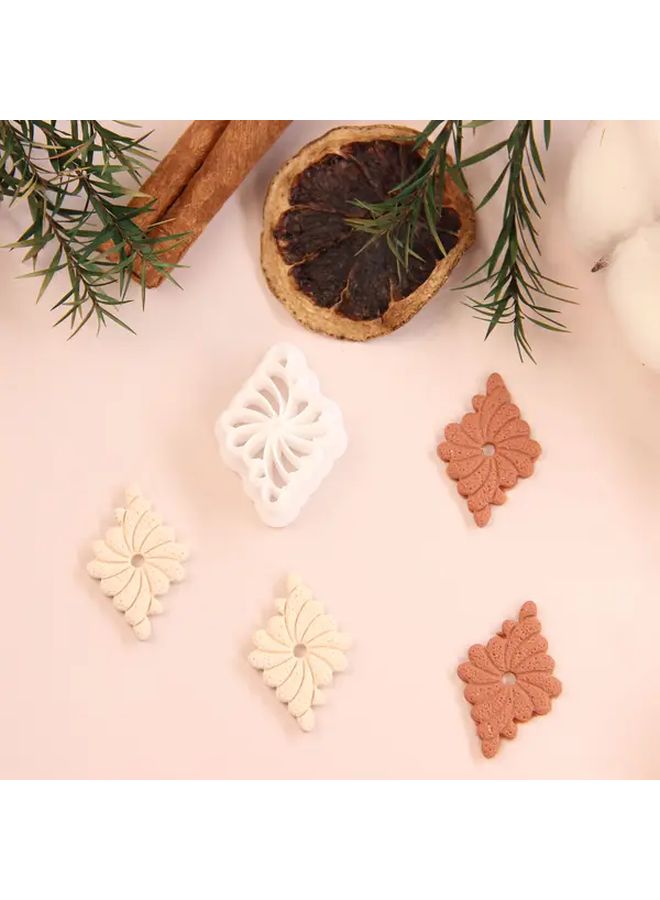 Diamond Shaped Floral Polymer Clay Cutters For Earrings Making Jewelry Crafting Supplies - Image 5