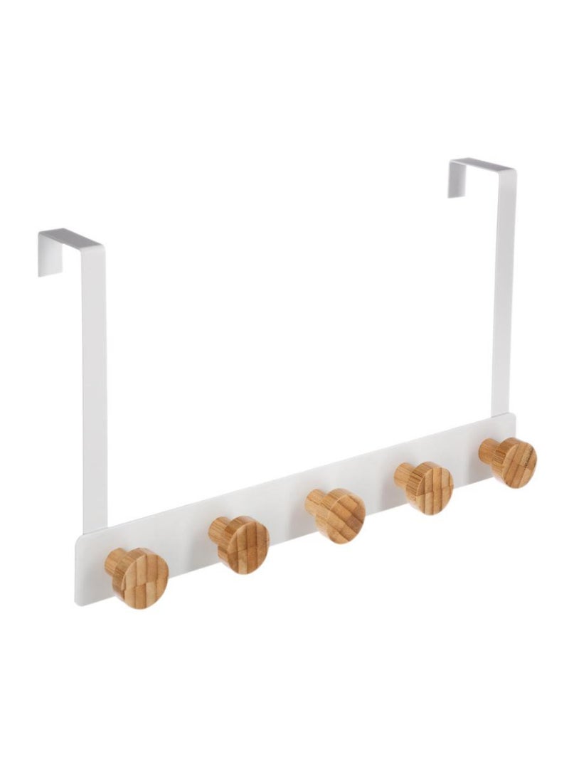 خطاف معدني وخيزراني 35 × 8.2 × 20 سم