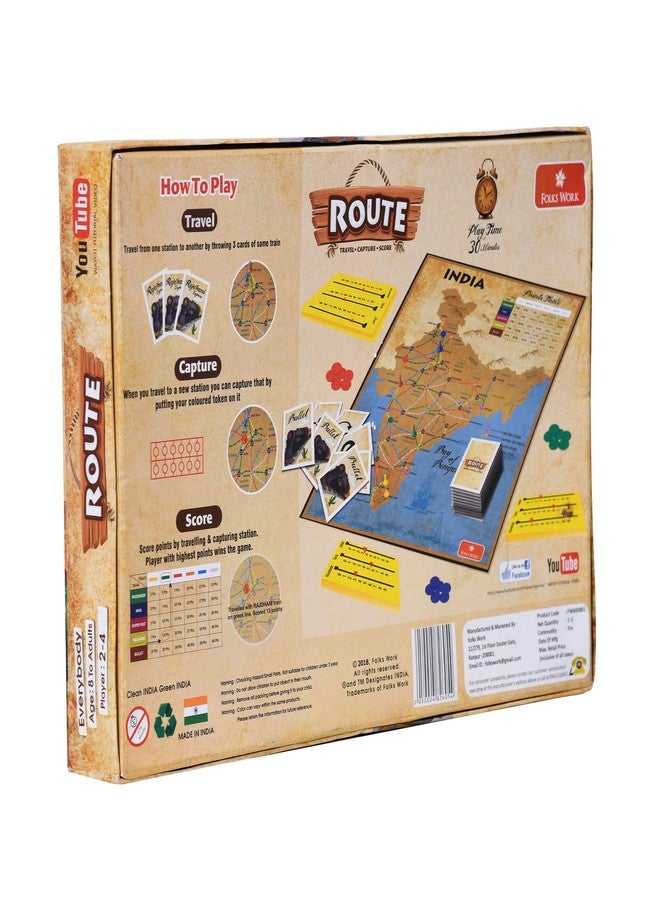 FOLKS WORK Route Board Game (Multicolor),kids 8+ years - Image 2