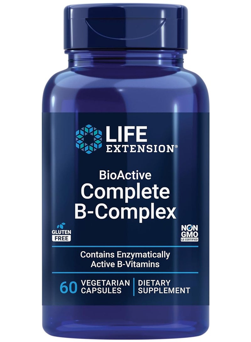 لايف إكستنشن مركب فيتامين-ب الكامل النشط حيويًا، 60 كبسولة نباتية - Image 1