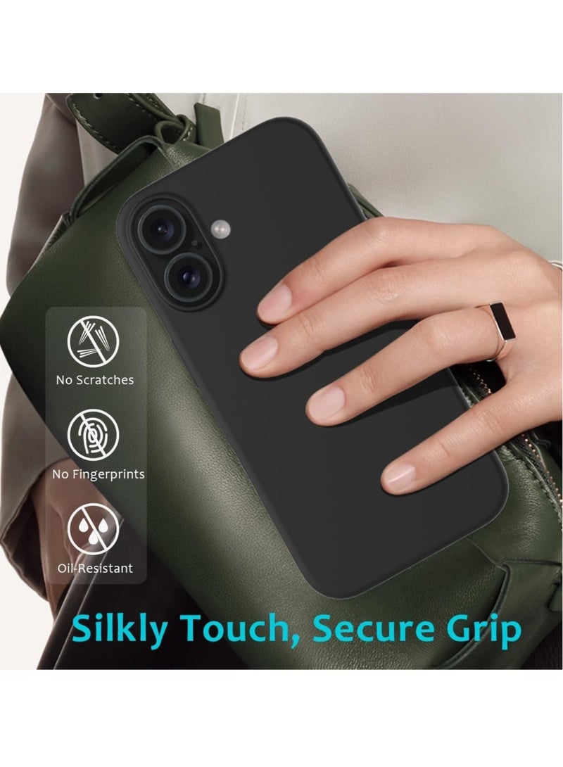 NEW iPhone 16 Plus Slim Fit Matte Black TPU Case – Soft, Flexible Silicone Back Cover - Image 4