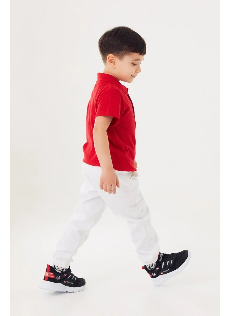 FullaModa Polo Neck Buttoned Children's T-Shirt
