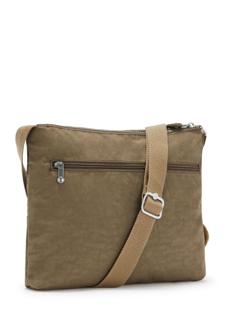 كيبلينغ حقيبة الكتف متوسطة الحجم ألفار عابرة للجسم باللون الكاكي - Image 5