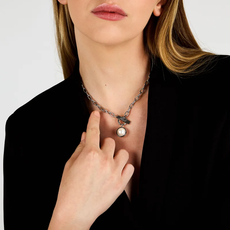 Karl Lagerfeld  Pearl collection Womens's   Necklace - KLAYR04 for Women | Best Price UAE