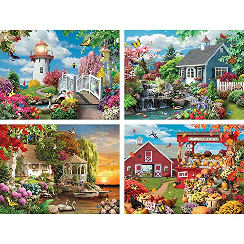 Bits and Pieces 4in1 MultiPack 300 Piece Jigsaw Puzzles for Adults Scenic Beauty Collection by Alan Giana Completed Puzzle Size 16 x 20 - Image 5