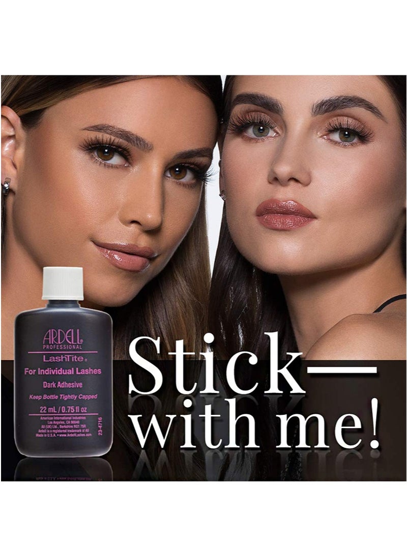 ARDELL 2Pcs Dark Lash Glue for Individual Lashes, Waterproof ，For Individual Lashes Dark Adhesive (22ml+22ml) - Image 2