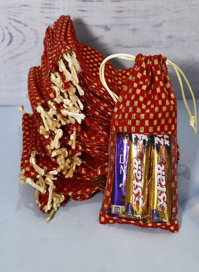 Natali Traders Bulk Return Gifts for Women, Ladies Potli Bags Pack of 20 Pouch Return Gifts for Housewarming Baby Shower Pooja Function Wedding Return Gift - Image 5