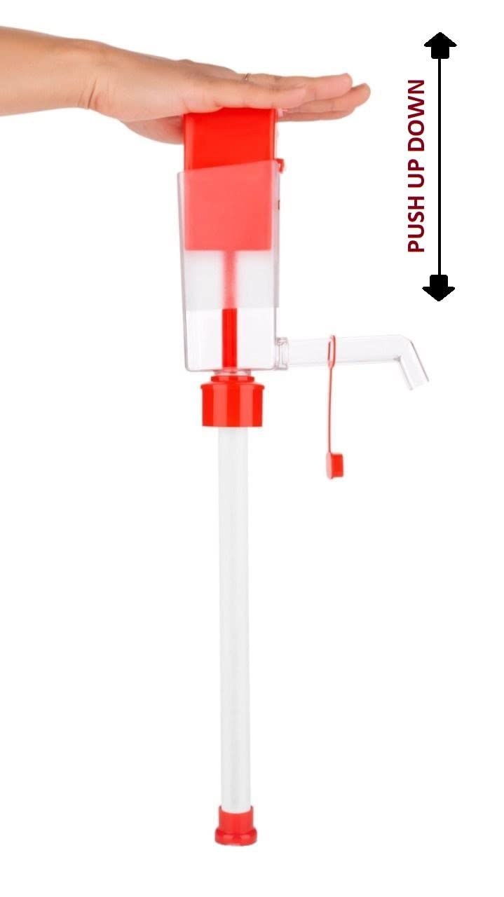 Vrofy Vrofy Press and get Hand Oil Pump for Kitchen Tin Cans Pumping Machine Automatic Bottle Fuel Transfer Oil Pump for Oil can 15 litres Steel Tin Home Use  - Image 3
