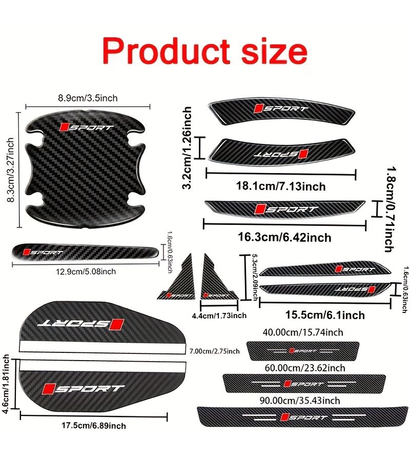 31 Pcs Car Protective Film Anti Scratch Anti Collision Durable Vinyl - Image 5