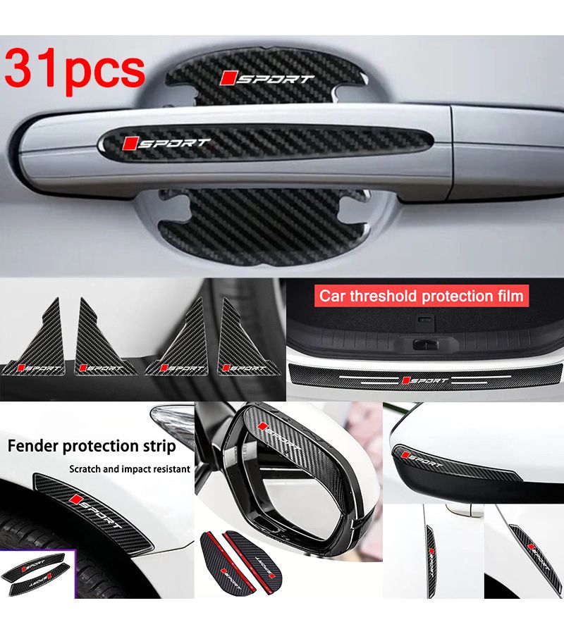 31 Pcs Car Protective Film Anti Scratch Anti Collision Durable Vinyl - Image 2