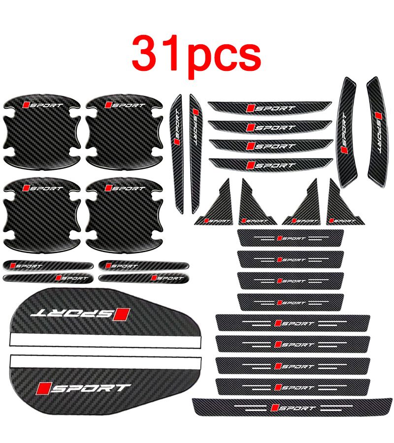 31 Pcs Car Protective Film Anti Scratch Anti Collision Durable Vinyl - Image 1