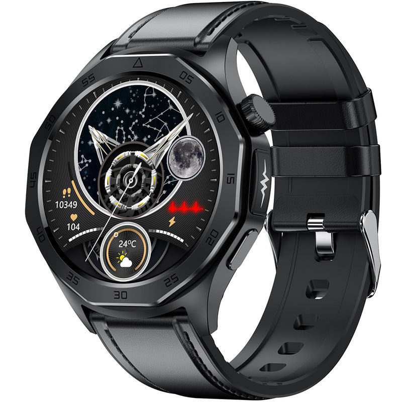 Smart Watch 1.43-inch High-Clear Screen Sports Health Monitoring Sleep Monitor Watch IP68 Waterproof BT5.2 S0S Emergency Call Function Long Usage Time Multi-sport Modes for Men Women Health Monitor - Image 1