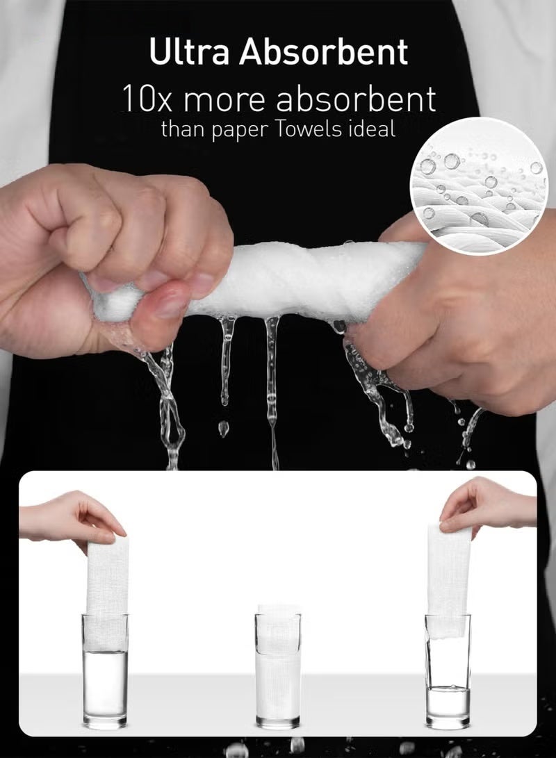 NT Microfiber Ultra Absorbent Cleaning Cloth, Lint Free, Streak Free Cleaning Rag Towels for Washing Cars, Kitchen and Window, 20*20 CM, Grey, 50 Pack - Image 5