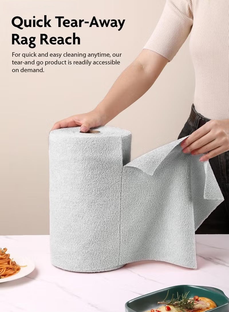 NT Microfiber Ultra Absorbent Cleaning Cloth, Lint Free, Streak Free Cleaning Rag Towels for Washing Cars, Kitchen and Window, 20*20 CM, Grey, 50 Pack - Image 3