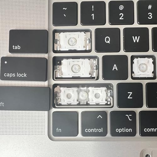 Bfenown Replacement Keycaps Keys for MacBook Air M2 M3 Retina 13.6'' A2681 A3113, MacBook Pro 14 16'' M2 M3 Pro A2779 A2780 A2918 A2992 A2991, MacBook Air M2 M3 15'' A2941 A3114 2022-2024 Year Black - Image 4