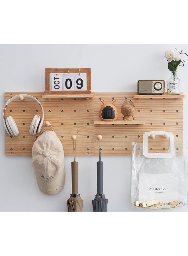 Wood Pegboard Combination Wall Organizer Kit  - Image 1