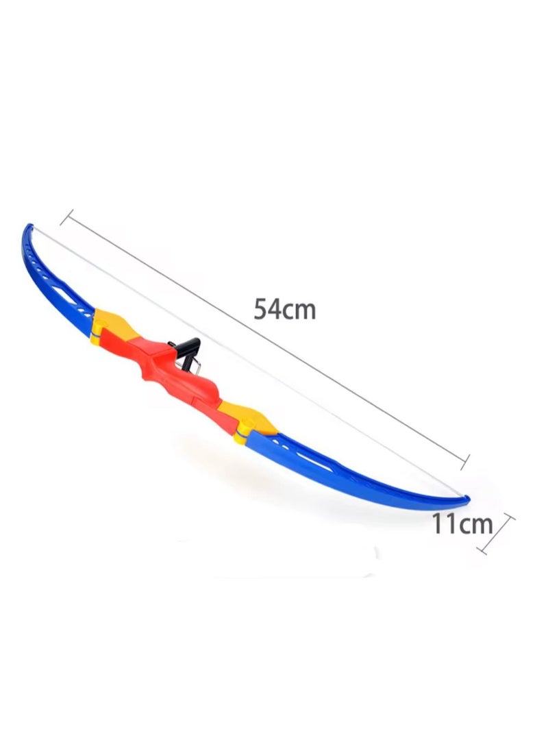 Generic - Blue, orange and white color design bow and arrow Orange arrow holder 5 suction-tipped arrows * Encourages active play and develops aiming and concentration skills. - Image 1