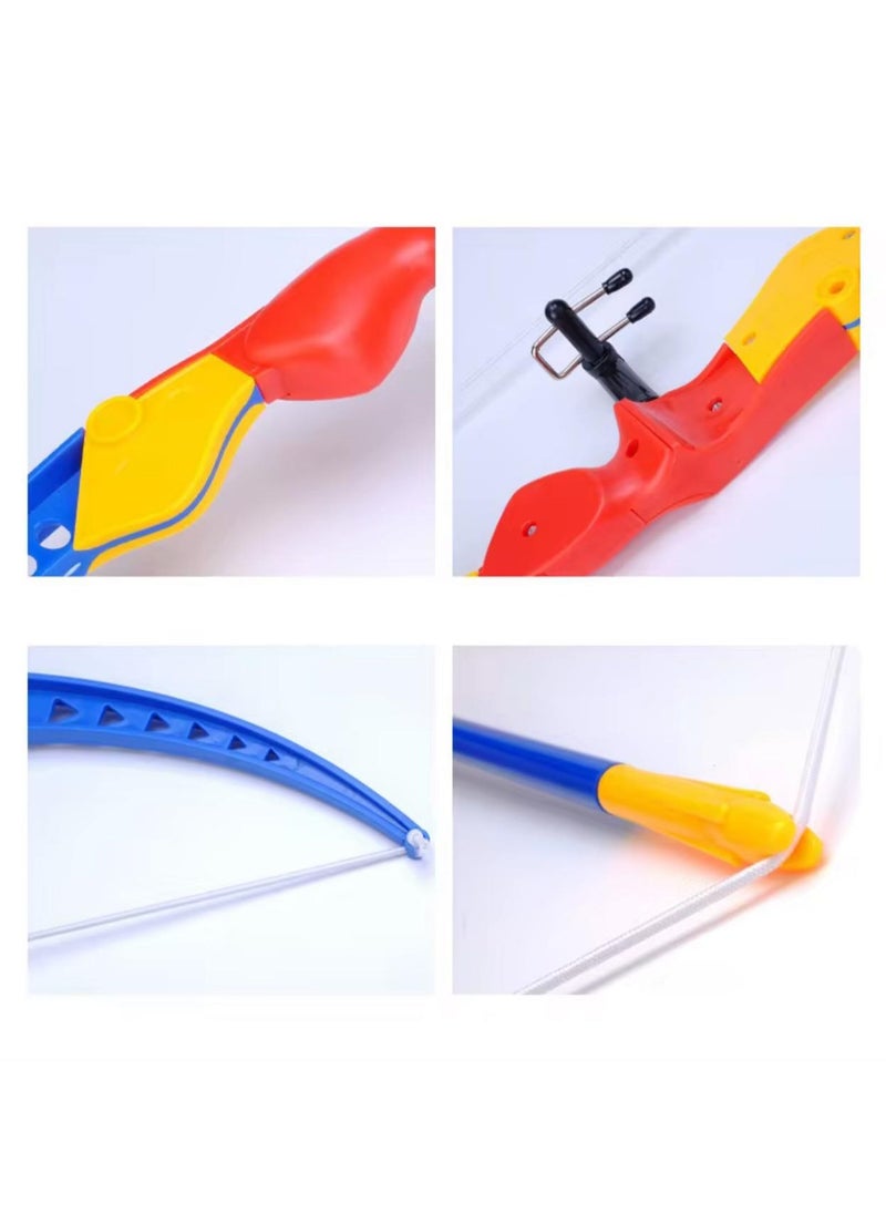 Generic - Blue, orange and white color design bow and arrow Orange arrow holder 5 suction-tipped arrows * Encourages active play and develops aiming and concentration skills. - Image 1