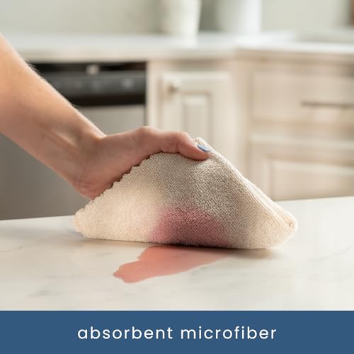 S&T INC. ST INC 50 Pack Microfiber Cleaning Cloth with Box Bulk Towels for Home Reusable Microfiber Towels for Cars Cleaning Rags Beige 190gsm 118 Inches x 118 Inches 50 Count - Image 3