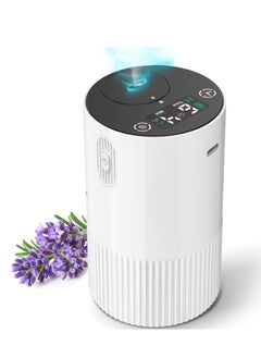 Waterless Diffuser for Essential Oil, Aromatherapy Diffuser for Home with Battery Indicator, Portable Smart Scent Air Machine 1/2/3 & Continuous Mist, Timing & Auto-off Function, 400~500 sq. ft Scent