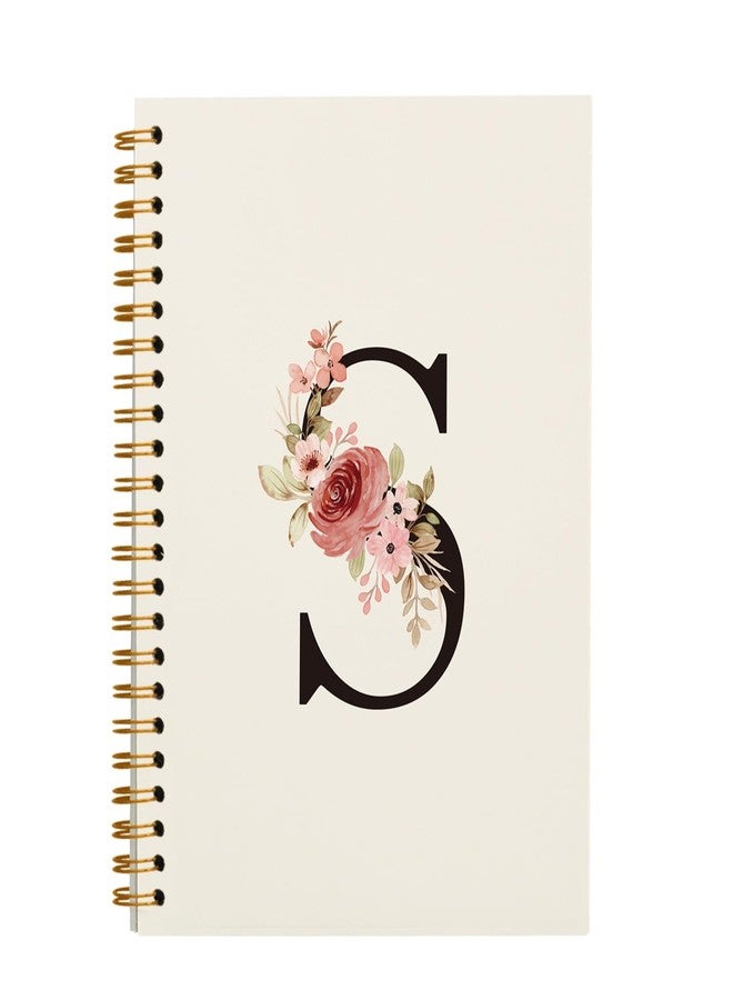 OXW Initial Letter S Notebook-Personalized Notebook, Monogram Gifts, Hardcover Spiral Notebook 5.5 x 8.3 - Image 1