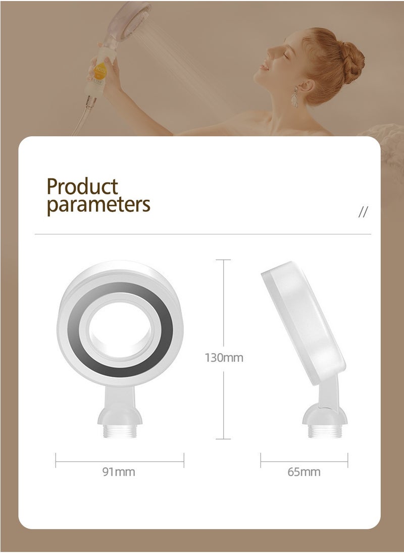 Beirui - Home short Shower, with Aromatherapy Filter use, Ring structure, Stainless steel + ABS Material, Suitable for Home, Hotel Accommodation use - Image 1