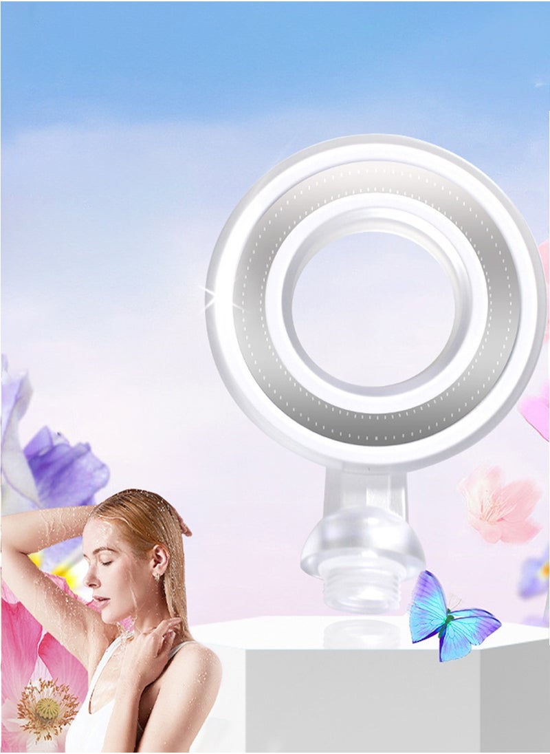 Beirui - Home short Shower, with Aromatherapy Filter use, Ring structure, Stainless steel + ABS Material, Suitable for Home, Hotel Accommodation use - Image 1
