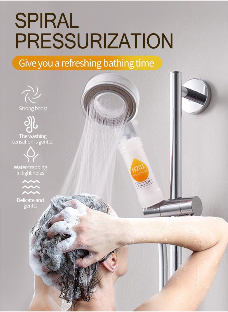 Beirui - Home short Shower, with Aromatherapy Filter use, Ring structure, Stainless steel + ABS Material, Suitable for Home, Hotel Accommodation use - Image 1