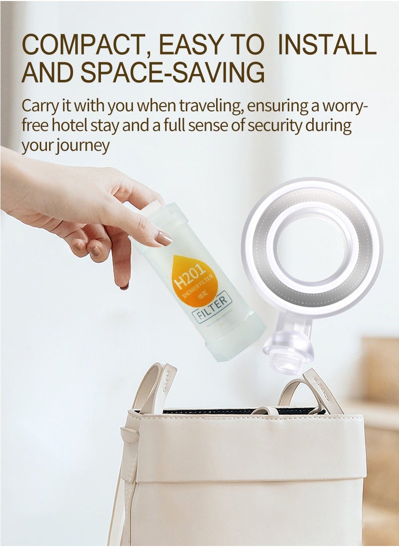 Beirui - Home short Shower, with Aromatherapy Filter use, Ring structure, Stainless steel + ABS Material, Suitable for Home, Hotel Accommodation use - Image 1