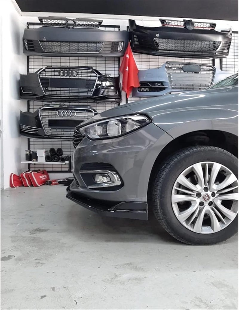 Wivplex 3-Piece Front Bumper Lip Spoiler Kit for Fiat Tipo Egea - Image 3
