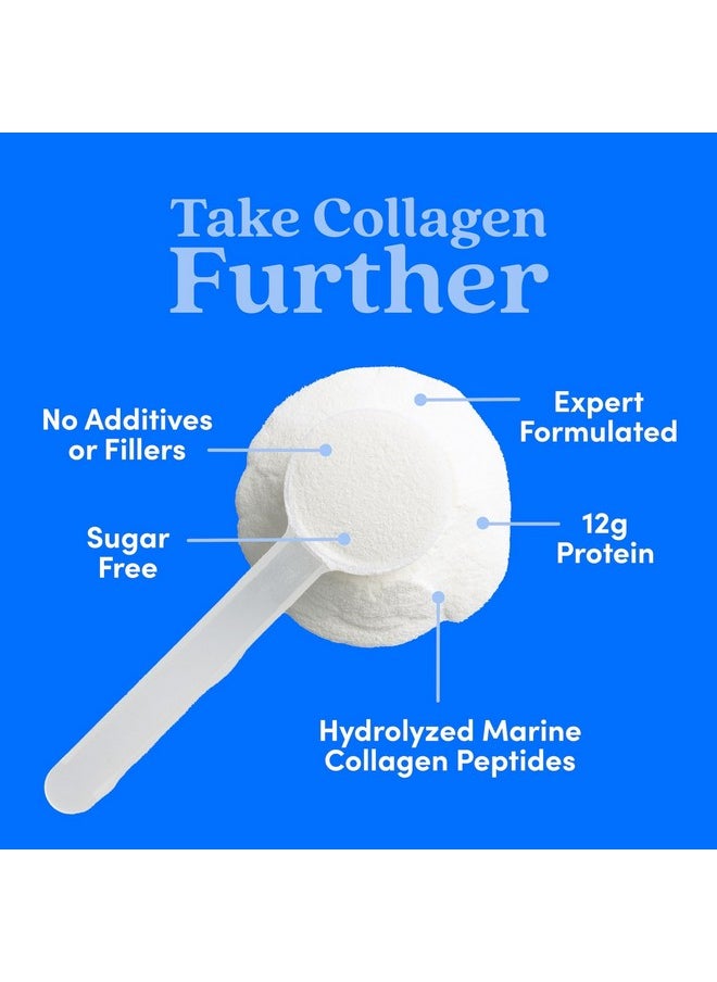 Further Food - Further Food Unflavored Marine Collagen Peptides Powder, Wild Caught, Sustainable, Type 1, 2 & 3 Collagen, Gut + Joint Support, Hair, Skin, Nails, Sugar-Free 5.93 oz - Image 1