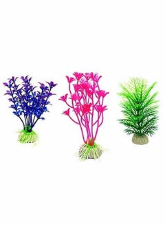 Excefore Artificial Aquarium Plants Small Aquarium Plants Artificial Fish Tank Decorations Used Fish Tank Accessories Toys for Household and Office Aquarium Simulation Plastic Hydroponic Plants  - Image 4