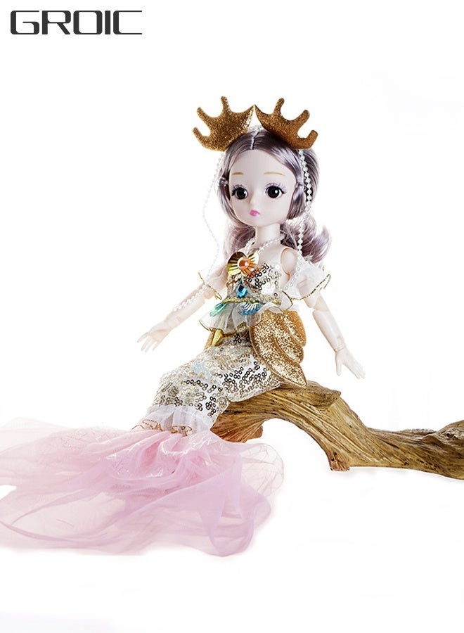GROIC Mermaid Princess Doll, Singing Storytelling Mermaid Toys, Wedding Dolls, Girls Princess Toys, Baby Music Toys - Image 1