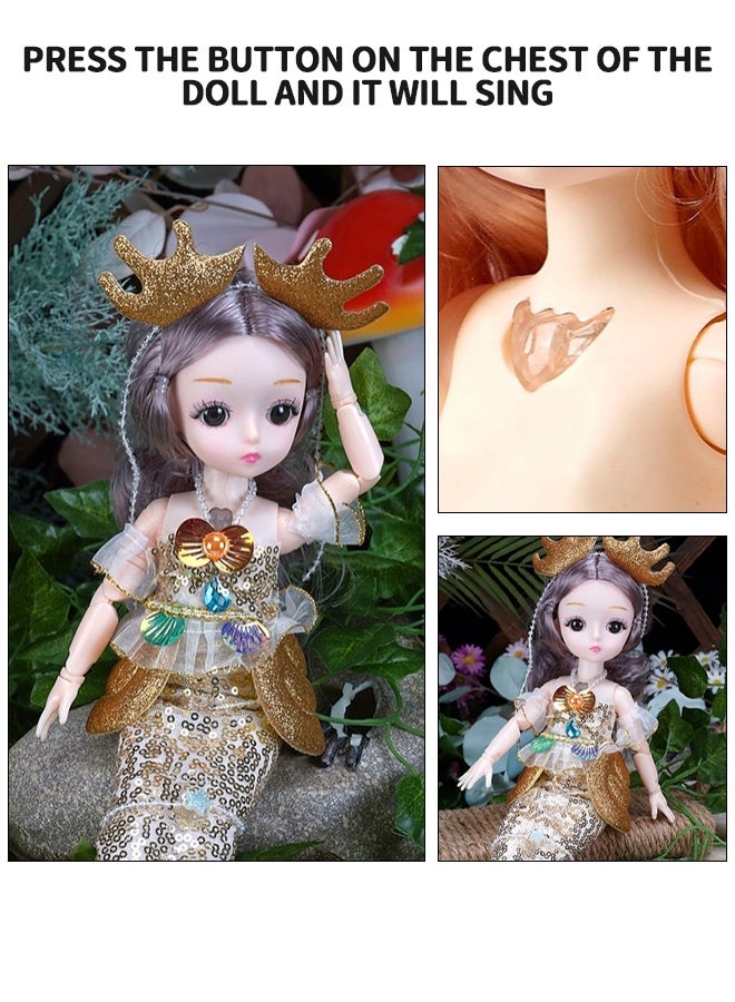 GROIC Mermaid Princess Doll, Singing Storytelling Mermaid Toys, Wedding Dolls, Girls Princess Toys, Baby Music Toys - Image 2