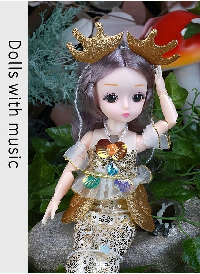 GROIC - Barbie Mermaid Princess Doll, Singing Storytelling Mermaid Toys, Wedding Dolls, Girls Princess Toys, Baby Music Toys - Image 1