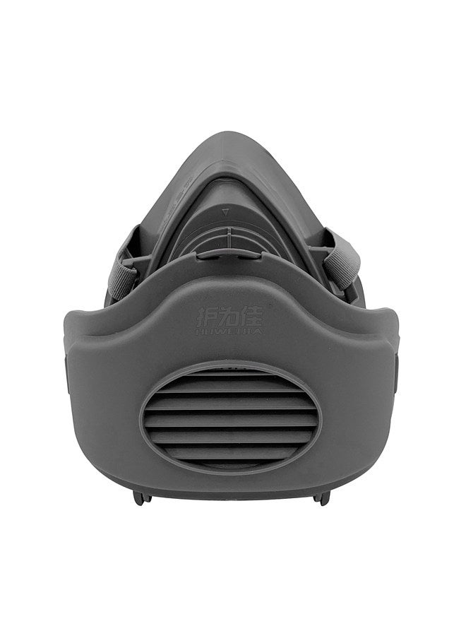3200 Dust Mask Reusable Half Face Cover Respirator Mask with Filter Cotton KN95 Dust-Proof Mask Suitable for Industry, Dust Prevention, Grinding, Decoration and Coal Mine Black  - Image 1