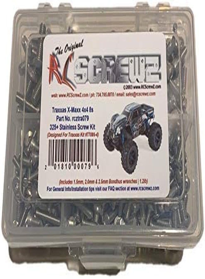 RC Screwz tra079 - Compatible with Traxxas X-Maxx 8s (77086-4) Stainless Steel Screw Kit - Image 1