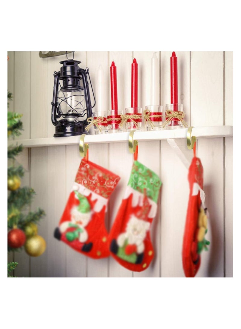 خطاطيف من الفولاذ المقاوم للصدأ، 6 قطع من شماعات الخزانة ذات المقابض الطويلة، خطاطيف رفوف الخزائن، خطاطيف ديكور المنزل، شماعات الجوارب، مستلزمات الديكور لمدفأة المكتب المنزلي - Image 3