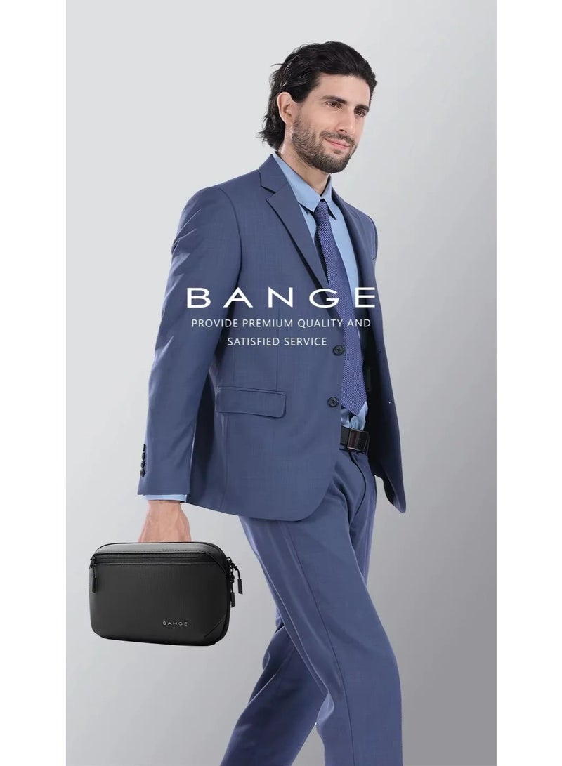 بانجي Bange 6800 Black New Urban Travel Waterproof Electronic Organizer Case Accessories Pouch Digital Storage Bag - Image 2