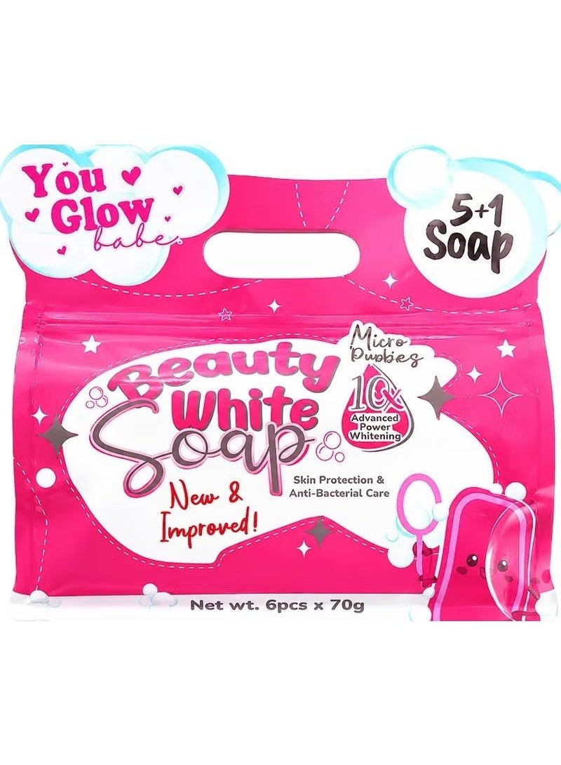 GLOW8 You Glow Babe Beauty White Soap (5+1 Soap) - Image 1