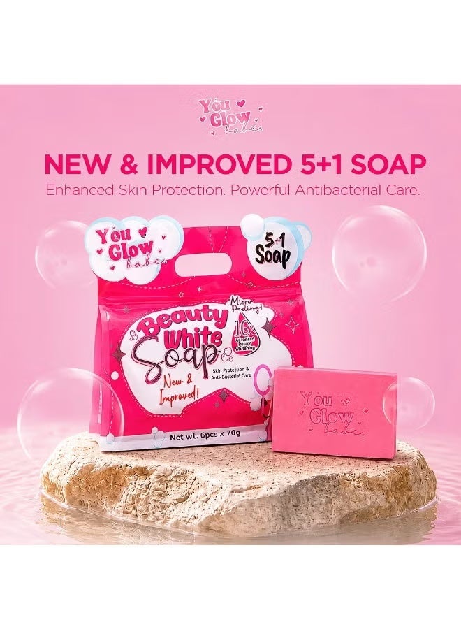 GLOW8 You Glow Babe Beauty White Soap (5+1 Soap) - Image 2