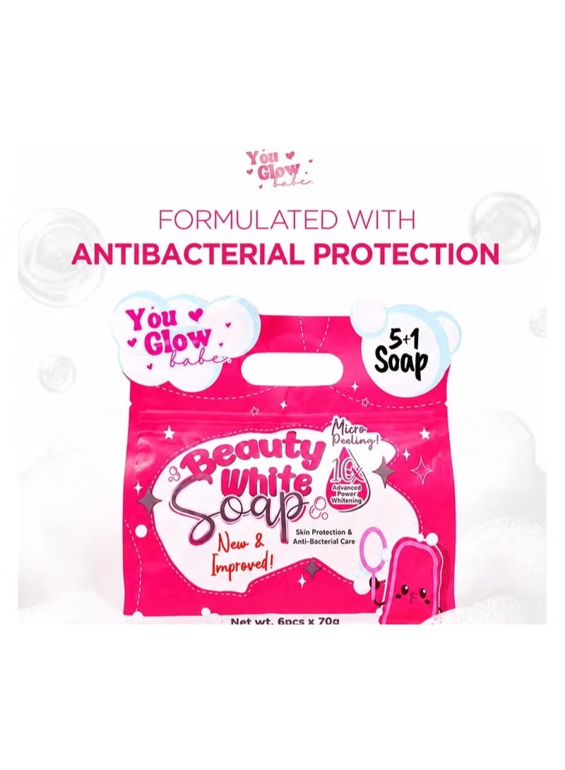 GLOW8 You Glow Babe Beauty White Soap (5+1 Soap) - Image 3