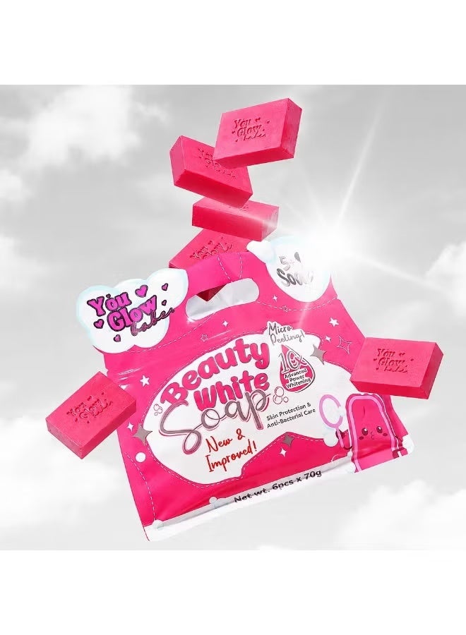 GLOW8 You Glow Babe Beauty White Soap (5+1 Soap) - Image 4