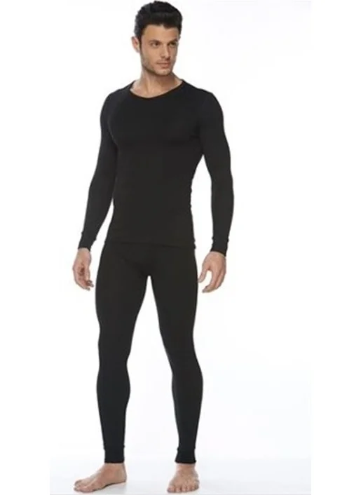 كوتا Men's Thermal Underwear Set - Black