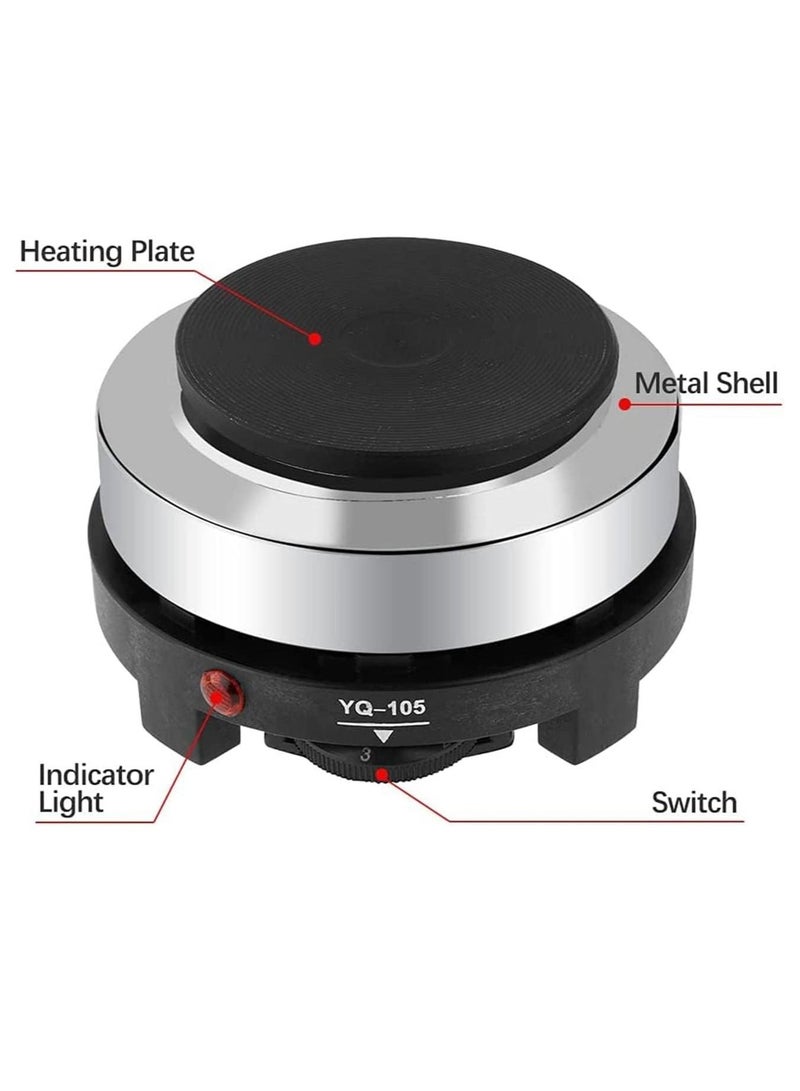 DubaiGallery Electric Mini Stove Cooker Hot Plate for Cooking On Dishes Coffee Tea At Home When Camping In Nature Or On The Campsite With 500 Watt EU Plug - Image 2